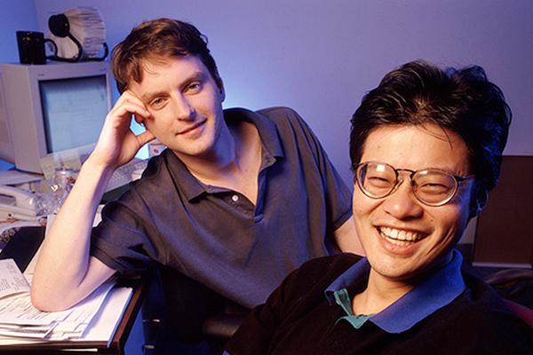 ▲楊致遠與創業伙伴大衛·費羅(DavidFilo) ▲楊致遠與創業伙伴大衛·費羅(DavidFilo)