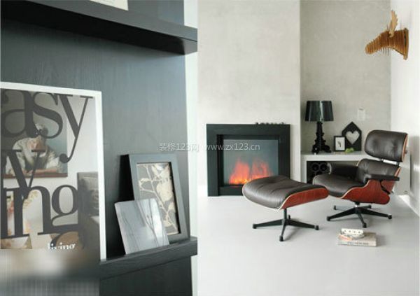 簡約大氣黑白家居欣賞 客廳圖片