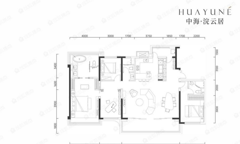中海浣云局戶型圖 中海浣云局戶型圖