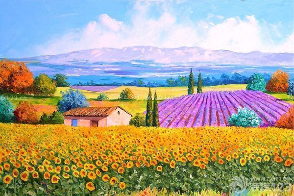 家居裝飾油畫畫選擇技巧2:與房間色調(diào)成對比